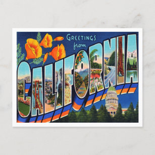 Groeten uit het Californische Briefkaart van de Re