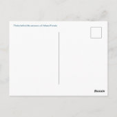 Groeten uit het centrum van de wereld! briefkaart (Achterkant)