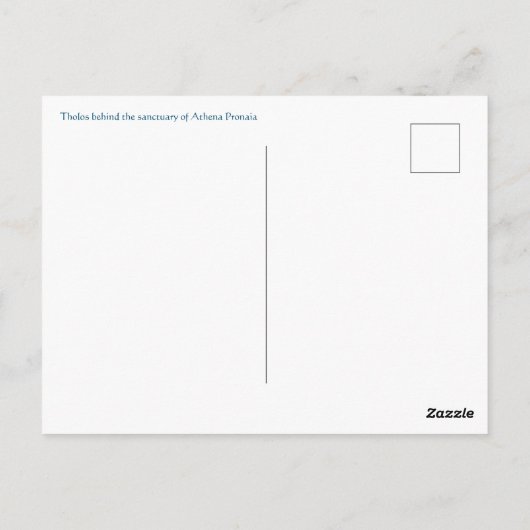 Groeten uit het centrum van de wereld! briefkaart (Achterkant)