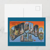 Groeten uit het Chicago Travel Briefkaart (Voorkant / Achterkant)