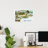  groeten uit het christelijke Oslo Noorwegen Poster (Thuiskantoor)