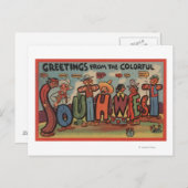 Groeten uit het Colorful Southwest Briefkaart (Voorkant / Achterkant)