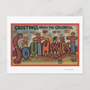 Groeten uit het Colorful Southwest Briefkaart