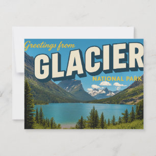 Groeten uit het Glacier Canyon National Park Briefkaart