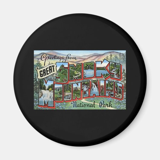 Groeten uit het Great Smokey-gebergte Magneet (Voorkant)