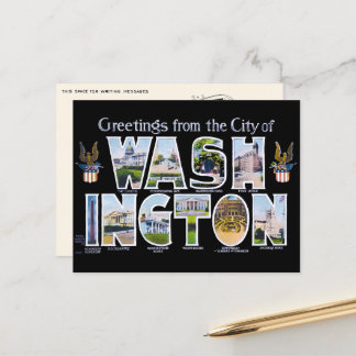 Groeten uit het grote Briefkaart van Washington DC