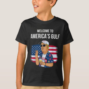 Groeten uit het Gulf Beach of America Patriotic T-shirt
