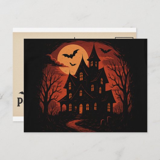 Groeten uit het Haunted Manor Briefkaart (Voorkant / Achterkant)