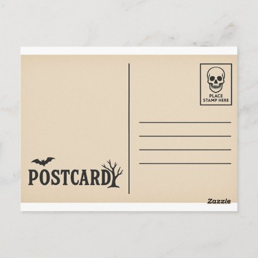 Groeten uit het Haunted Manor Briefkaart (Achterkant)