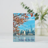 Groeten uit het Herfst New York Briefkaart (Staand voorkant)
