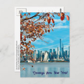 Groeten uit het Herfst New York Briefkaart (Voorkant / Achterkant)