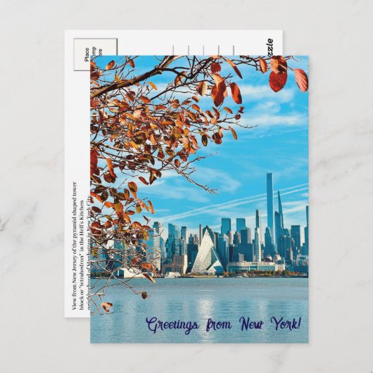 Groeten uit het Herfst New York Briefkaart (Voorkant / Achterkant)