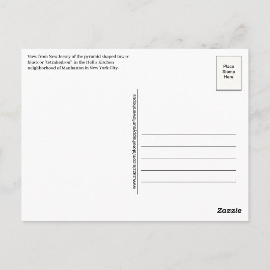 Groeten uit het Herfst New York Briefkaart (Achterkant)