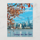 Groeten uit het Herfst New York Briefkaart (Voorkant)