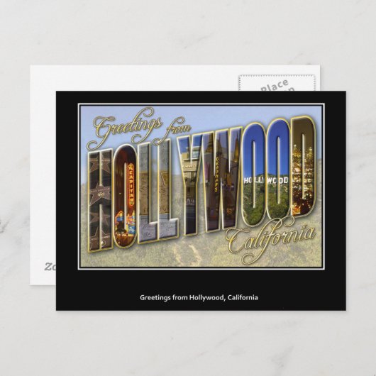 Groeten uit het Hollywood Briefkaart (Voorkant / Achterkant)