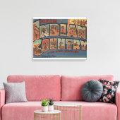 Groeten uit het Indiase land van het zuidwesten Canvas Afdruk (Insitu (Woonkamer))
