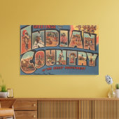 Groeten uit het Indiase land van het zuidwesten Canvas Afdruk (Insitu (Woonkamer))
