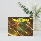 Groeten uit het Mardi Gras Louisiana Briefkaart (Staand voorkant)