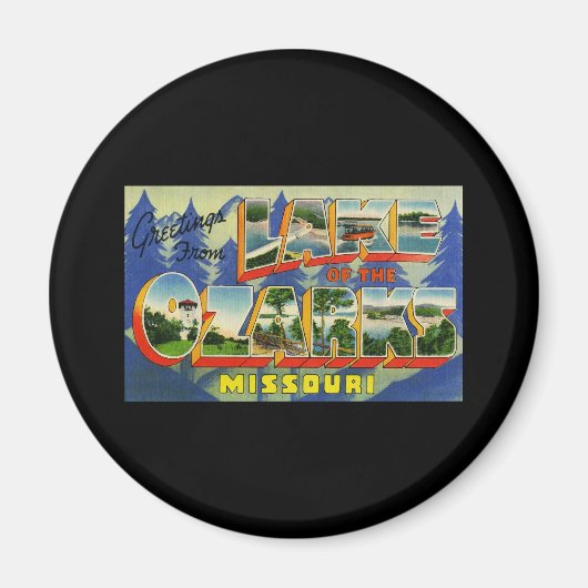 Groeten uit het meer van de Ozarks Missouri Magneet (Voorkant)