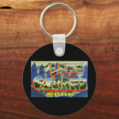 Groeten uit het meer van de Ozarks Missouri Sleutelhanger (Voorkant)