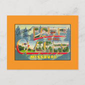  groeten uit het meer van de Ozarks MO Briefkaart (Voorkant)