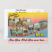 Groeten uit het meer van Sunapee Briefkaart (Voorkant / Achterkant)