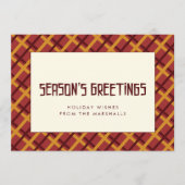 Groeten uit het midden van de eeuw feestdagenkaart (Voorkant)