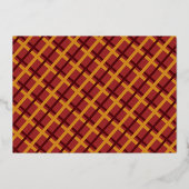 Groeten uit het midden van de eeuw folie feestdagenkaart (Achterkant)