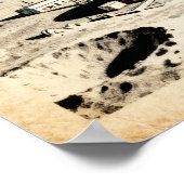 Groeten uit het Moon Retro Sci-Fi Poster (Hoek)