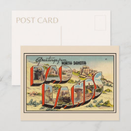 Groeten uit het nationaal park Badlands North Dako Briefkaart