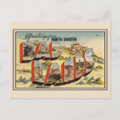 Groeten uit het nationaal park Badlands North Dako Briefkaart (Voorkant)