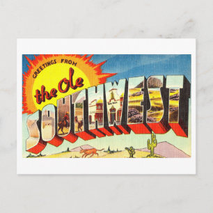 groeten uit het Ole Southwest Briefkaart