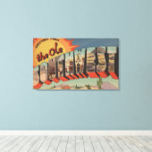 Groeten uit het Ole Southwest Canvas Afdruk (Insitu (Houten vloer))