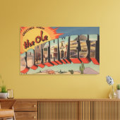 Groeten uit het Ole Southwest Canvas Afdruk (Insitu (Woonkamer))
