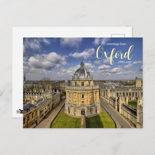 Groeten uit het Oxford England Briefkaart (Voorkant / Achterkant)