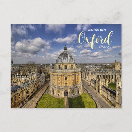Groeten uit het Oxford England Briefkaart (Voorkant)