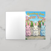 Groeten uit het Paasfeest Folie Wenskaart (Buiten Laag)