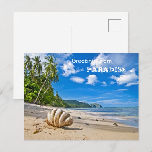 Groeten uit het Paradijs Briefkaart (Voorkant / Achterkant)