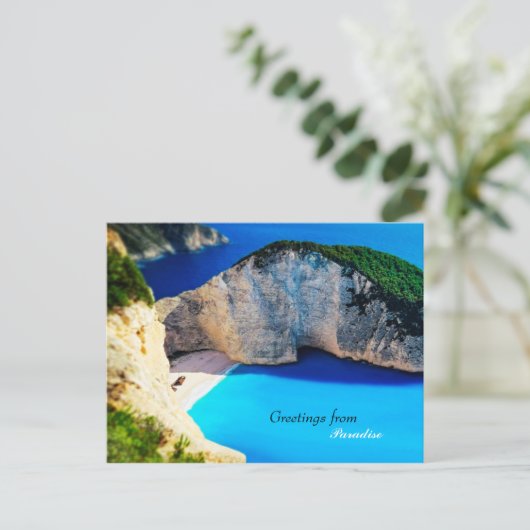 Groeten uit het Paradijs Briefkaart (Staand voorkant)