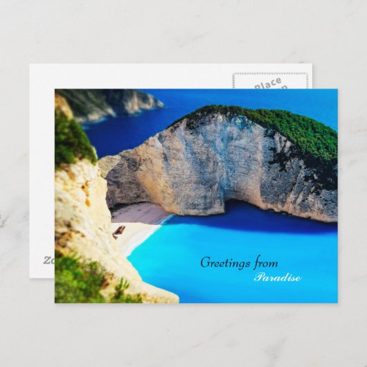 Groeten uit het Paradijs Briefkaart (Voorkant / Achterkant)