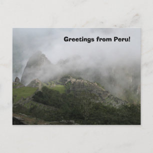 Groeten uit het Peru-briefkaart Briefkaart