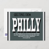 Groeten uit het Philly Briefkaart (Voorkant / Achterkant)