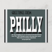 Groeten uit het Philly Briefkaart (Voorkant)