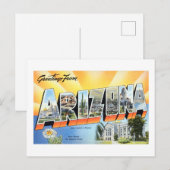  groeten uit het reisaffiche van Arizona Briefkaart (Voorkant / Achterkant)