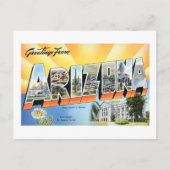  groeten uit het reisaffiche van Arizona Briefkaart (Voorkant)