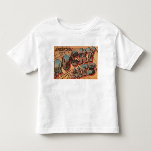 Groeten uit het Rocky-gebergte Kinder Shirts (Voorkant)