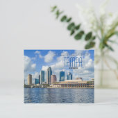 Groeten uit het Schilderachtig Briefkaart Tampa Fl (Staand voorkant)