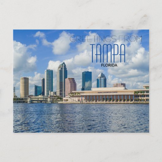 Groeten uit het Schilderachtig Briefkaart Tampa Fl (Voorkant)