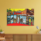 Groeten uit het Schilderachtig noordwesten Canvas Afdruk (Insitu (Woonkamer))