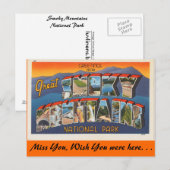 Groeten uit het Smoky-gebergte Briefkaart (Voorkant / Achterkant)